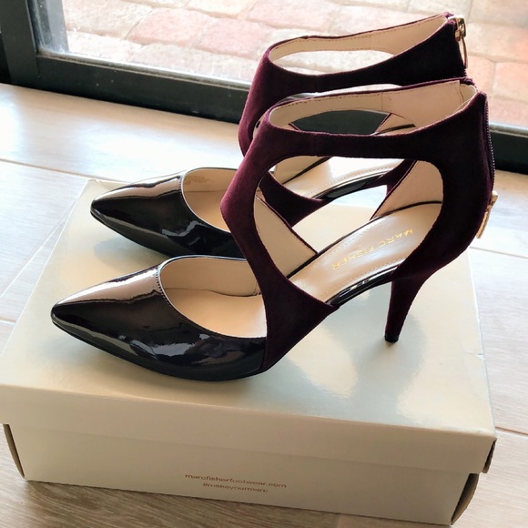 Marc Fisher Shoes - Marc Fisher Kabriele Dark Red Suede